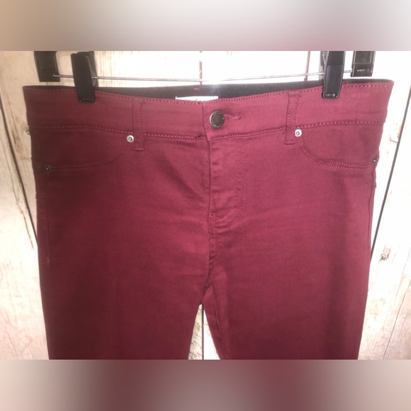 Womens Juicy Couture jeans Sz 8 Maroon Flaunt It Stretch Denim Y2K Preppy - Picture 3 of 8